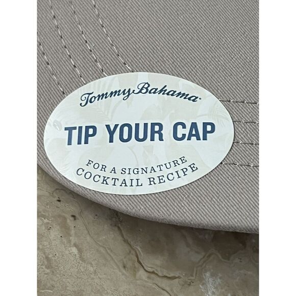 NWT Tommy Bahama Men's Baseball Cap Snap Back Margarita Recipe Mesh Back Gray - Picture 6 of 8